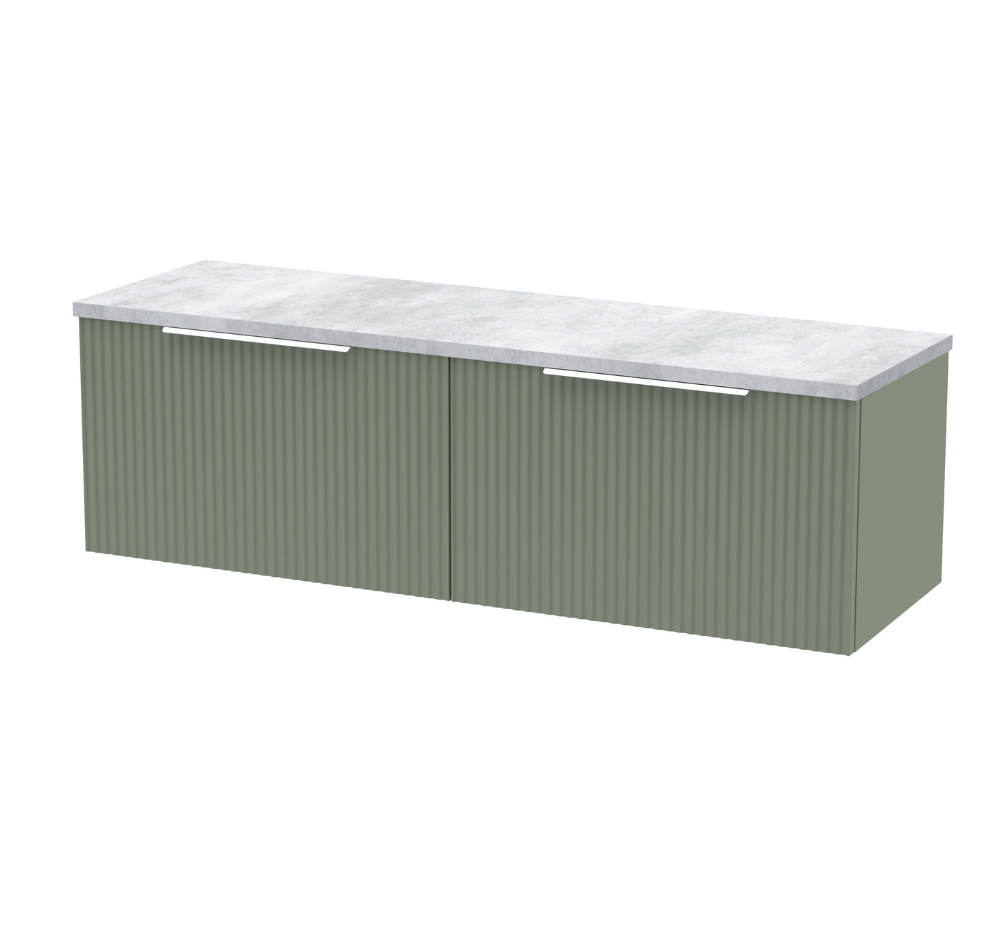 Hudson Reed 1200 Wall Hung 2-Drawer Vanity & Laminate Worktop
