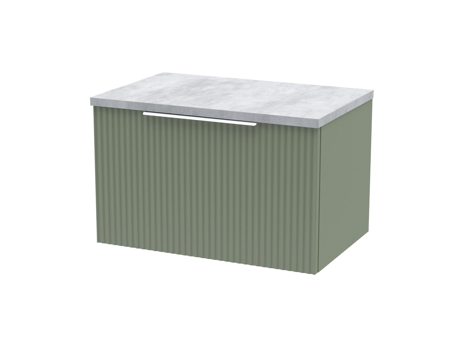 Hudson Reed 600mm Wall Hung Single Drawer Vanity & Laminate Top