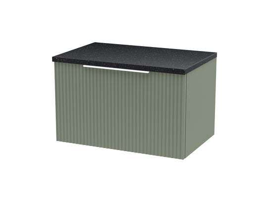 Hudson Reed 600mm Wall Hung Single Drawer Vanity & Laminate Top