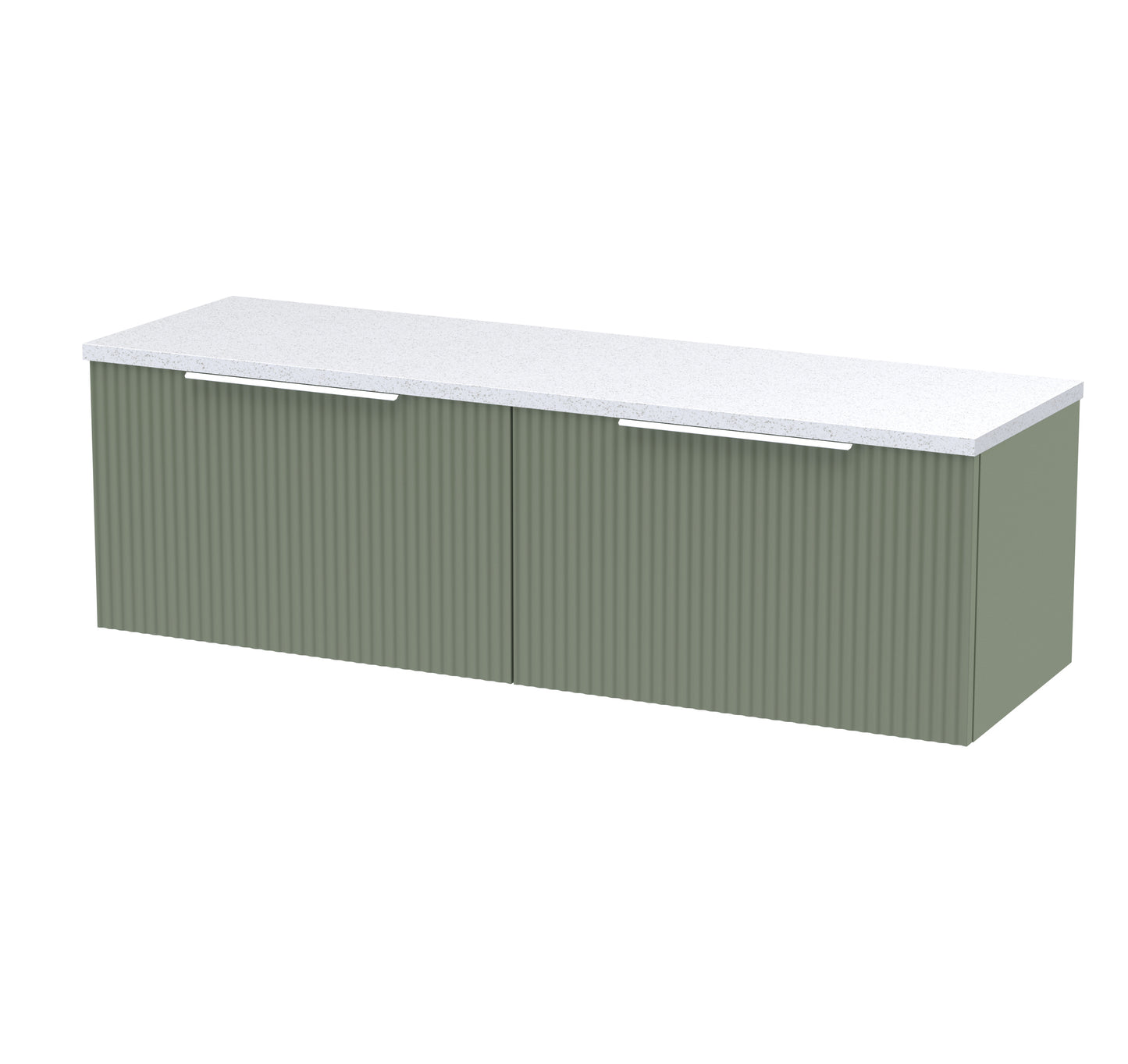 Hudson Reed 1200 Wall Hung 2-Drawer Vanity & Laminate Worktop
