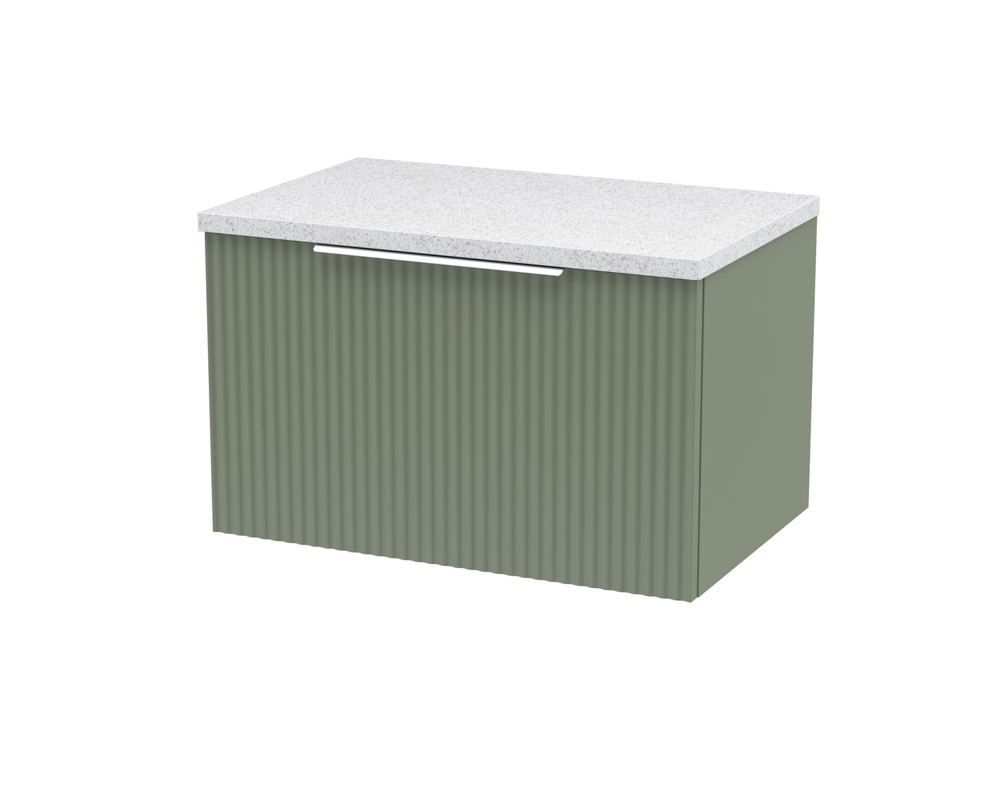 Hudson Reed 600mm Wall Hung Single Drawer Vanity & Laminate Top