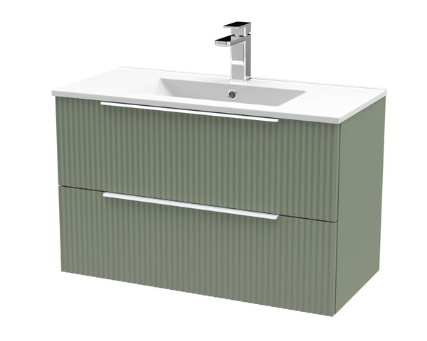 Hudson Reed 800mm Wall Hung 2 Drawer Vanity & Basin 2