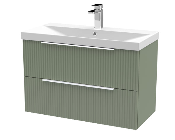 Hudson Reed 800mm Wall Hung 2 Drawer Vanity & Basin 3