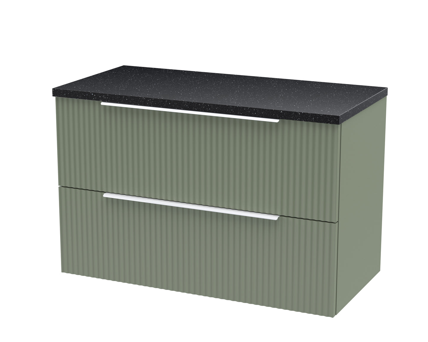 Hudson Reed 800mm Wall Hung 2 Drawer Vanity & Laminate Top