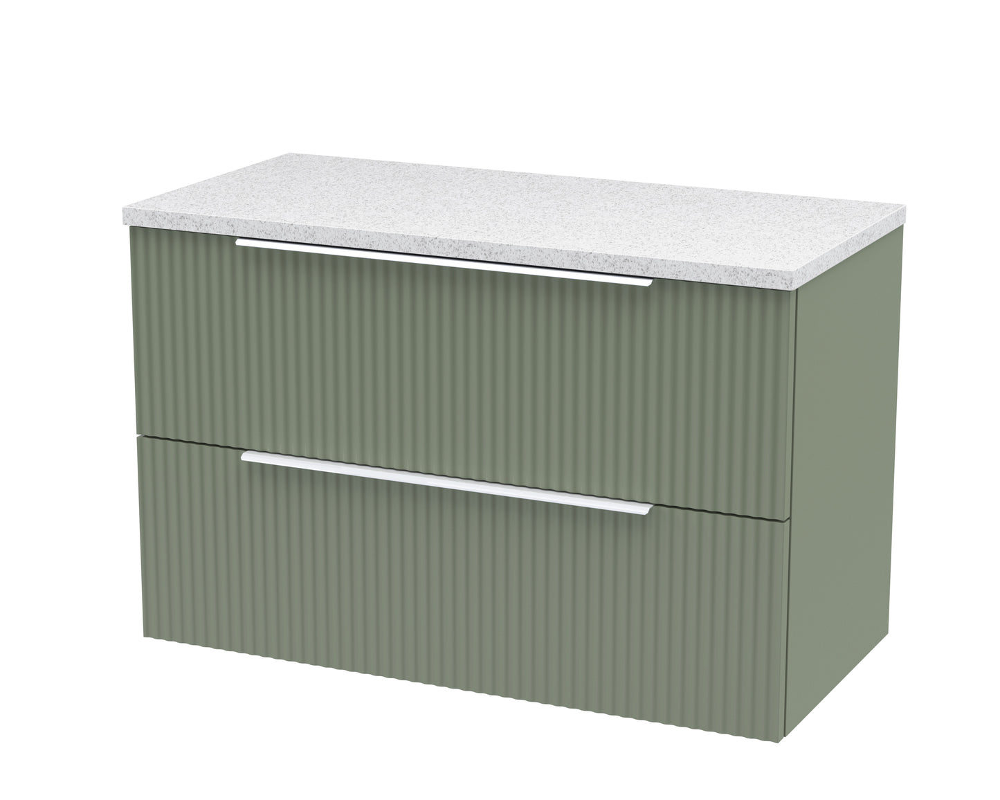 Hudson Reed 800mm Wall Hung 2 Drawer Vanity & Laminate Top