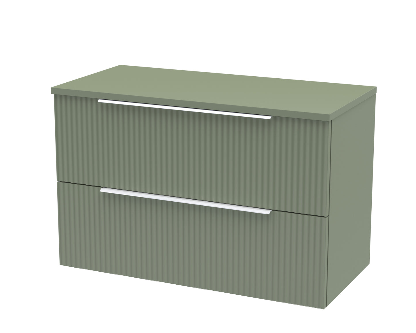 Hudson Reed 800mm Wall Hung 2 Drawer Vanity & Worktop