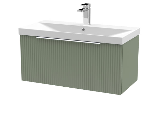 Hudson Reed 800mm Wall Hung Single Drawer Vanity & Basin 3