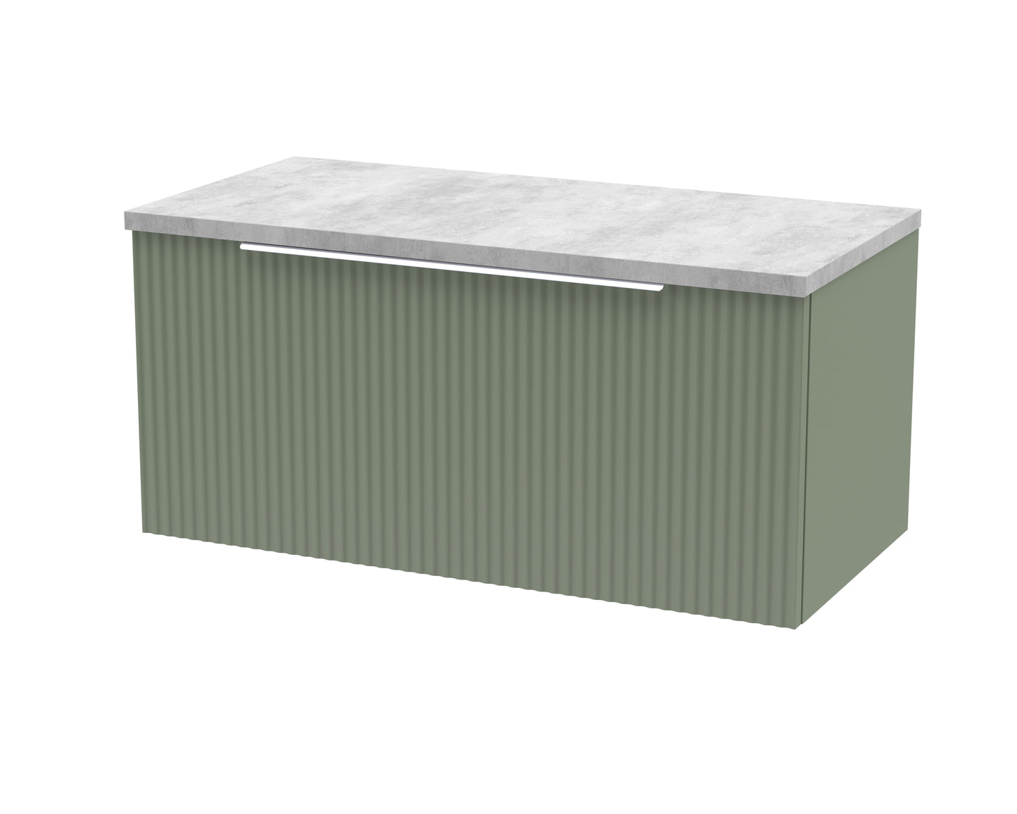 Hudson Reed 800mm Wall Hung Single Drawer Vanity & Laminate Top