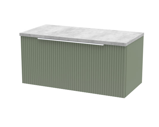 Hudson Reed 800mm Wall Hung Single Drawer Vanity & Laminate Top