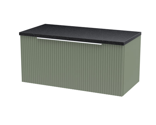 Hudson Reed 800mm Wall Hung Single Drawer Vanity & Laminate Top