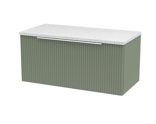 Hudson Reed 800mm Wall Hung Single Drawer Vanity & Laminate Top