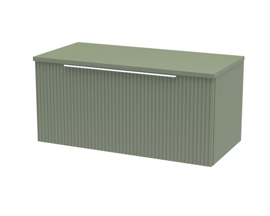 Hudson Reed 800mm Wall Hung Single Drawer Vanity & Worktop
