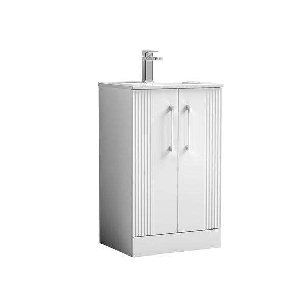 NUIE 500mm Floor Standing 2 Door Vanity & Basin 2