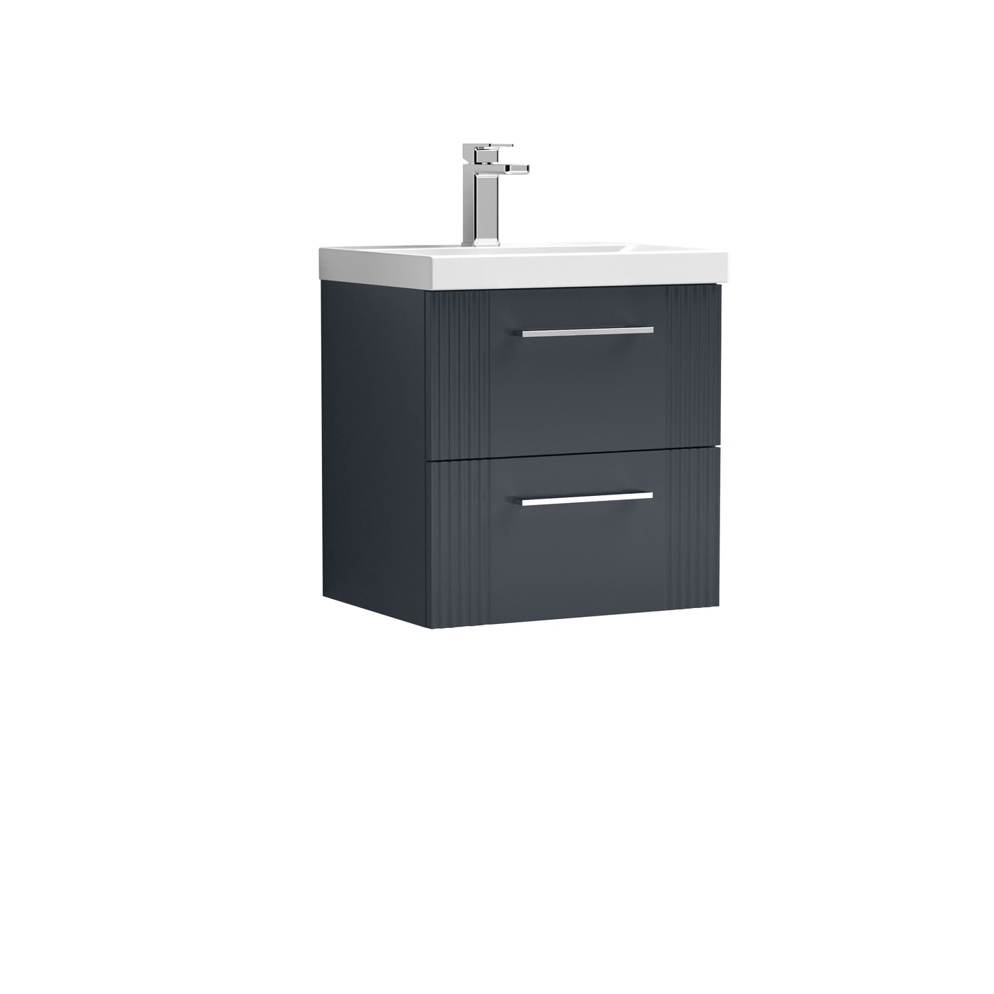 NUIE 500mm Wall Hung 2 Drawer Vanity & Basin 3