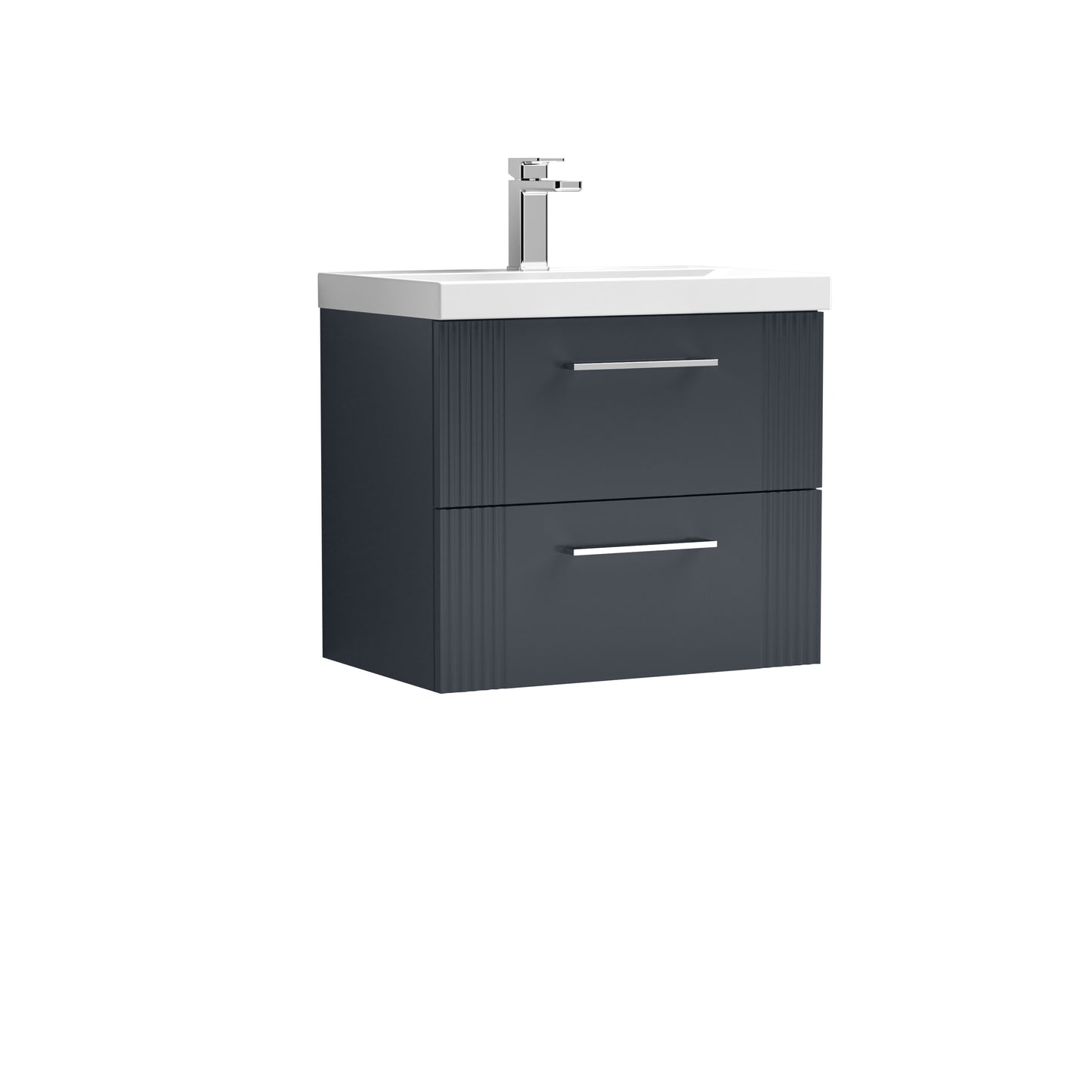 NUIE 600mm Wall Hung 2 Drawer Vanity & Basin 3