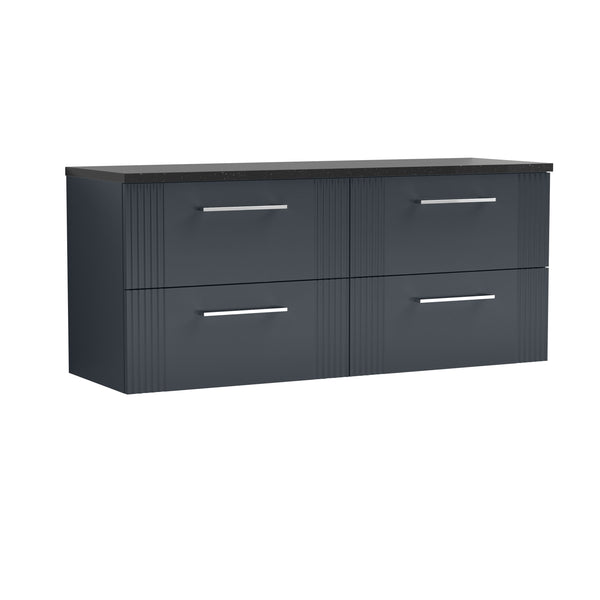 NUIE 1200 Wall Hung 4-Drawer Vanity & Laminate Worktop