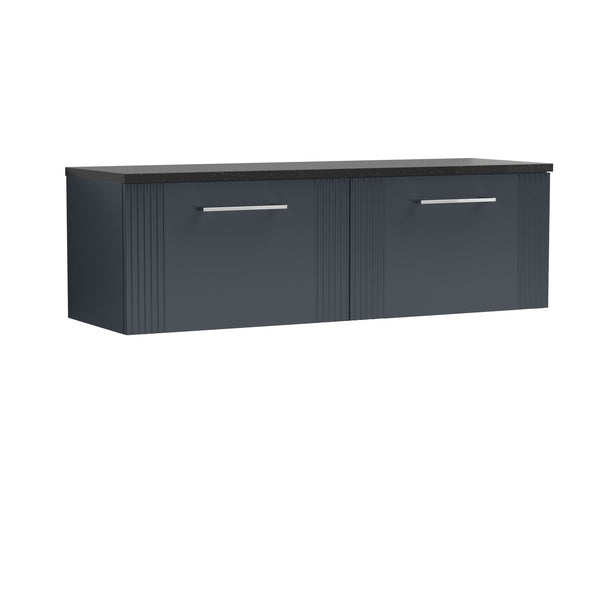 NUIE 1200 Wall Hung 2-Drawer Vanity & Laminate Worktop