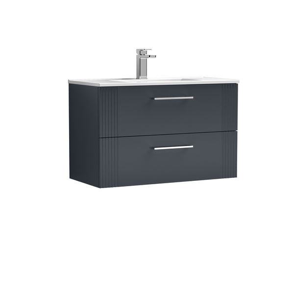 NUIE 800mm Wall Hung 2 Drawer Vanity & Basin 2