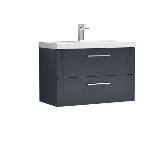 NUIE 800mm Wall Hung 2 Drawer Vanity & Basin 3