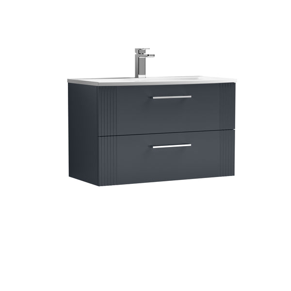 NUIE 800mm Wall Hung 2 Drawer Vanity & Basin 4