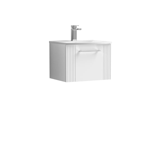 NUIE 500mm Wall Hung Single Drawer Vanity & Basin 4