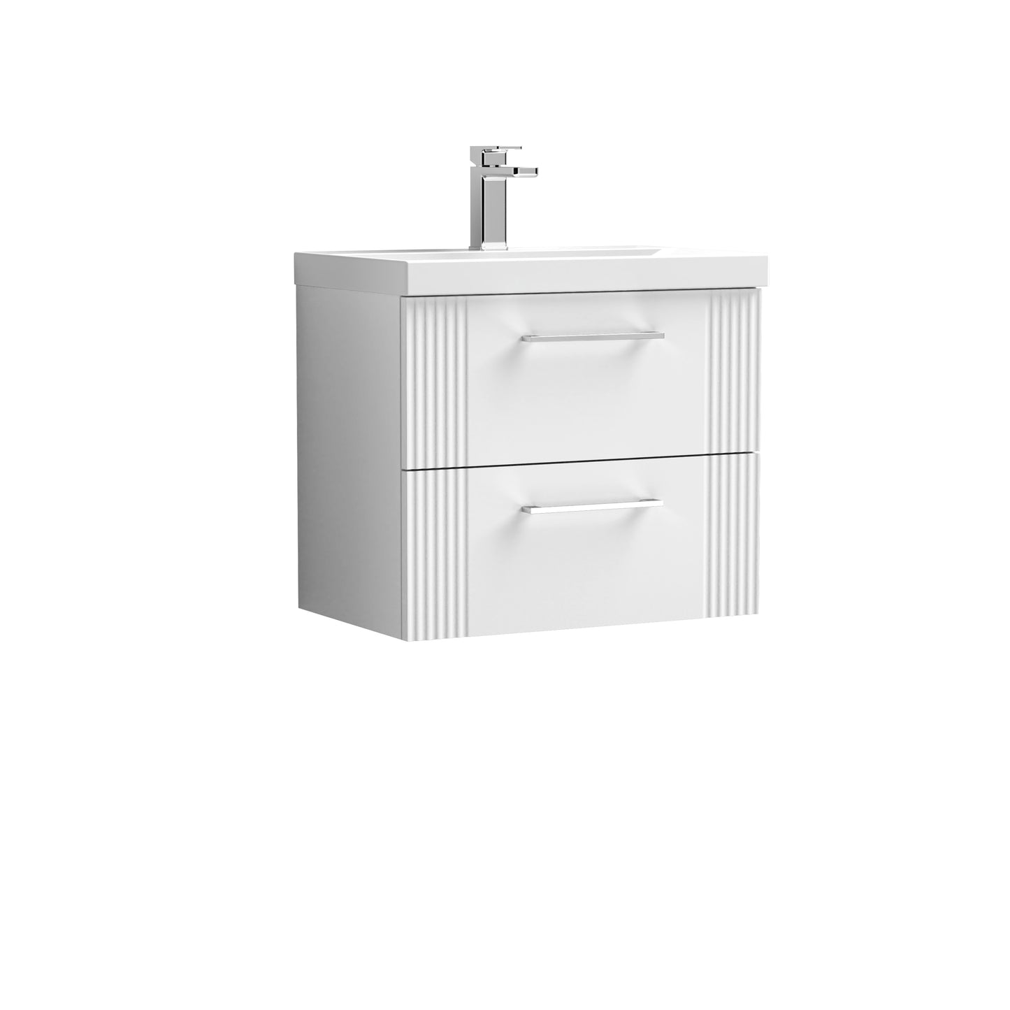 NUIE 600mm Wall Hung 2 Drawer Vanity & Basin 1