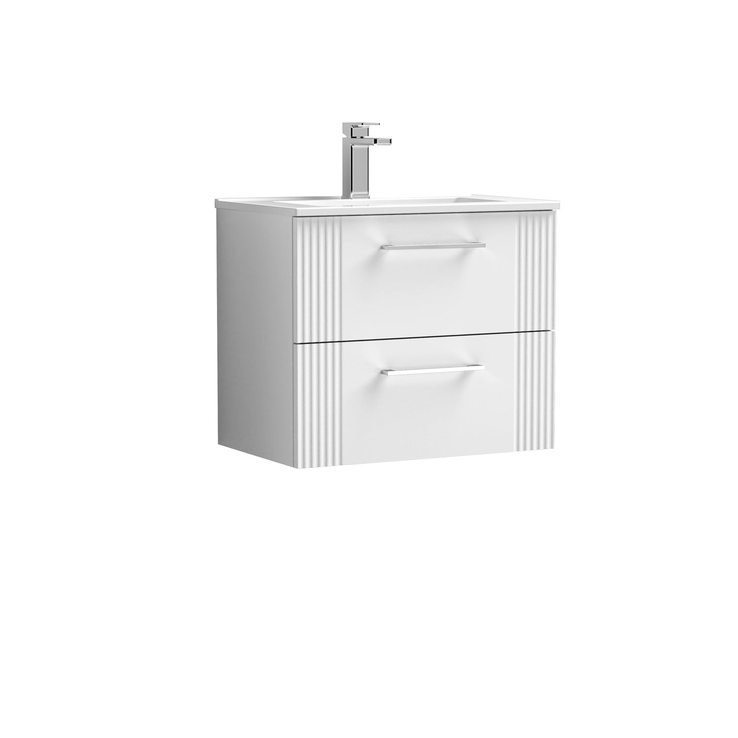 NUIE 600mm Wall Hung 2 Drawer Vanity & Basin 2