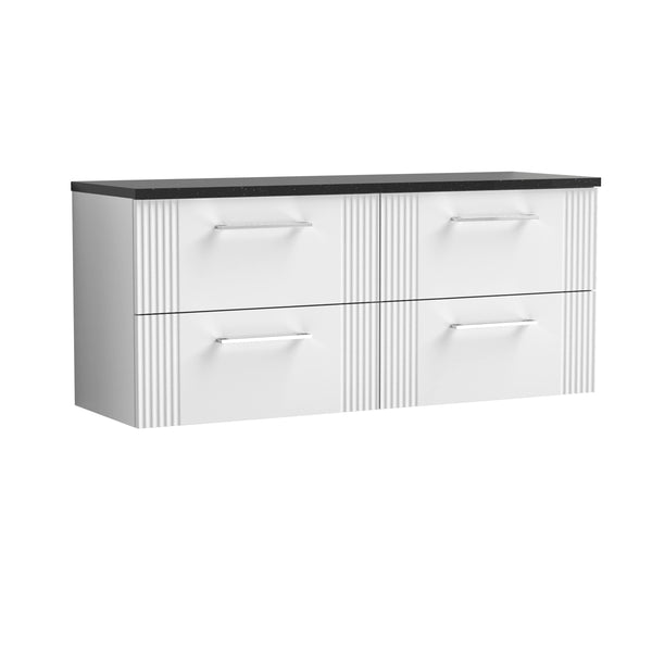 NUIE 1200 Wall Hung 4-Drawer Vanity & Laminate Worktop