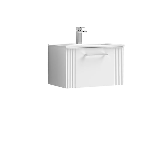 NUIE 600mm Wall Hung Single Drawer Vanity & Basin 2