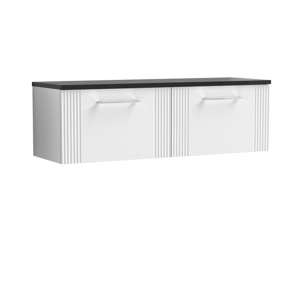NUIE 1200 Wall Hung 2-Drawer Vanity & Laminate Worktop