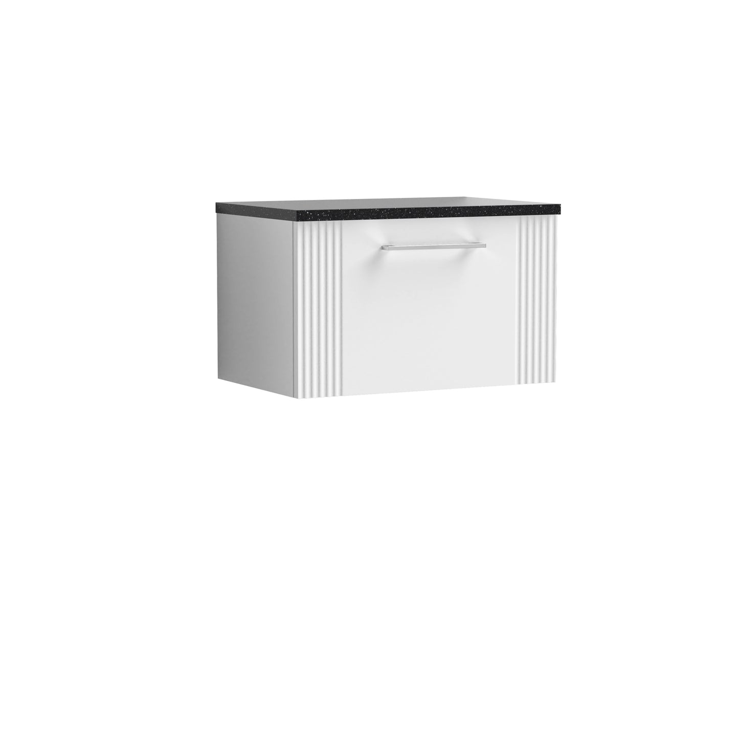 NUIE 600mm Wall Hung Single Drawer Vanity & Laminate Top