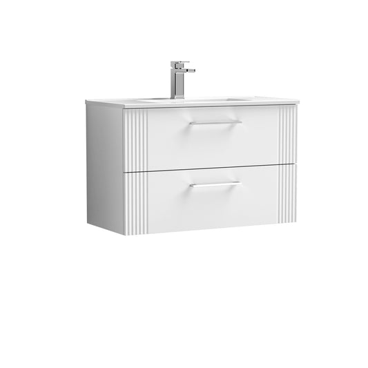 NUIE 800mm Wall Hung 2 Drawer Vanity & Basin 2