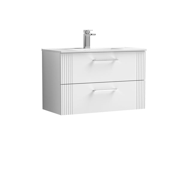 NUIE 800mm Wall Hung 2 Drawer Vanity & Basin 2