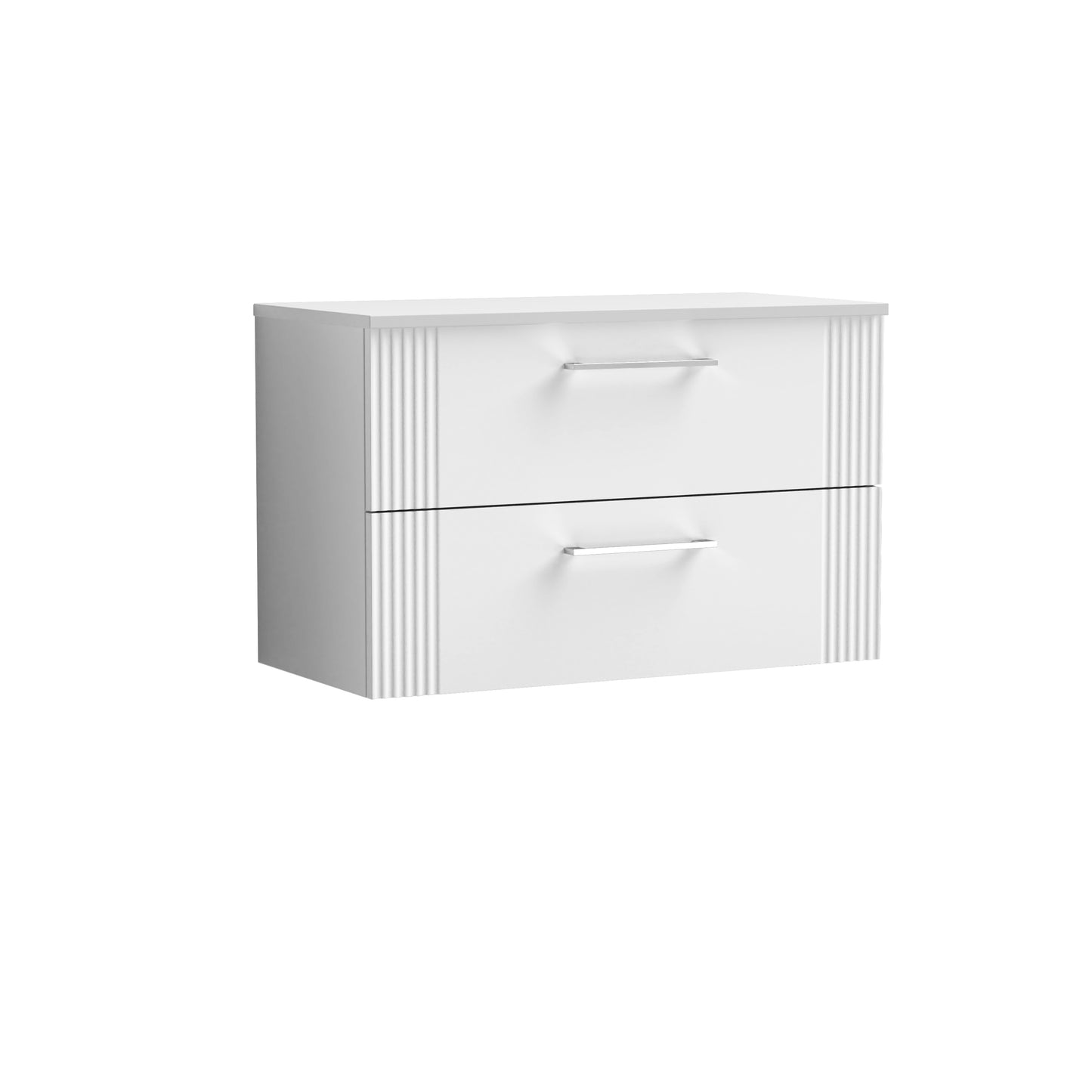 NUIE 800mm Wall Hung 2 Drawer Vanity & Worktop