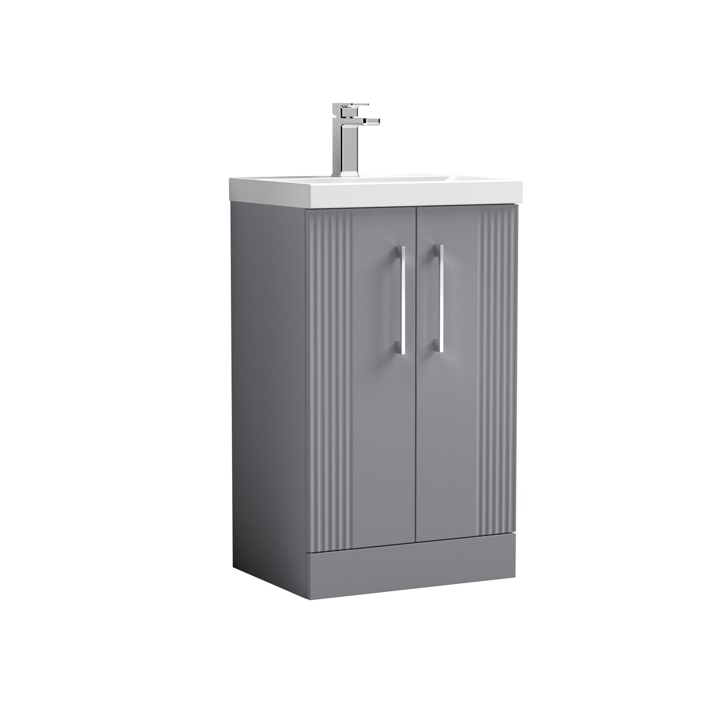 NUIE 500mm Floor Standing 2 Door Vanity & Basin 3