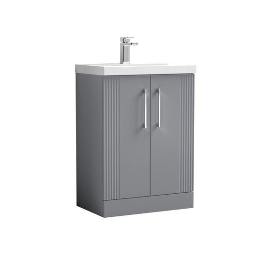 NUIE 600mm Floor Standing 2 Door Vanity & Basin 1