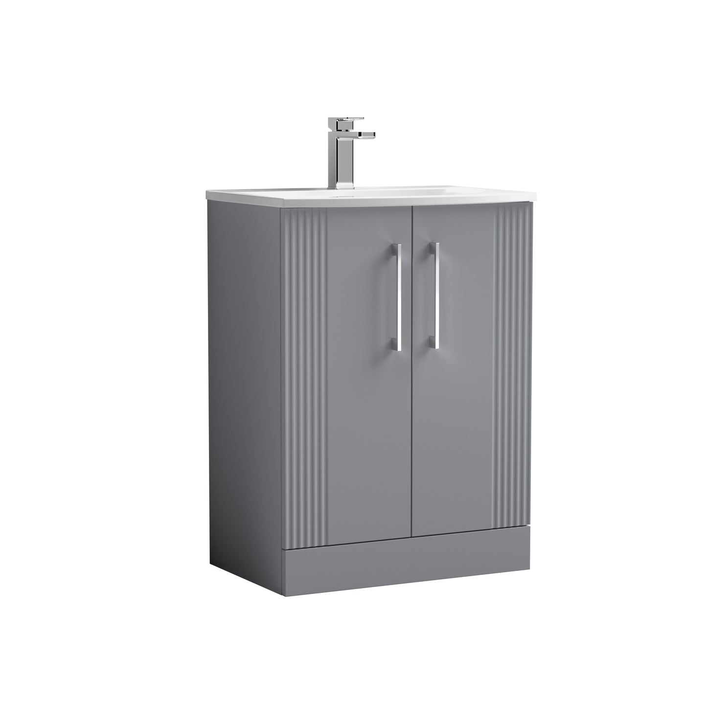 NUIE 600mm Floor Standing 2 Door Vanity & Basin 4