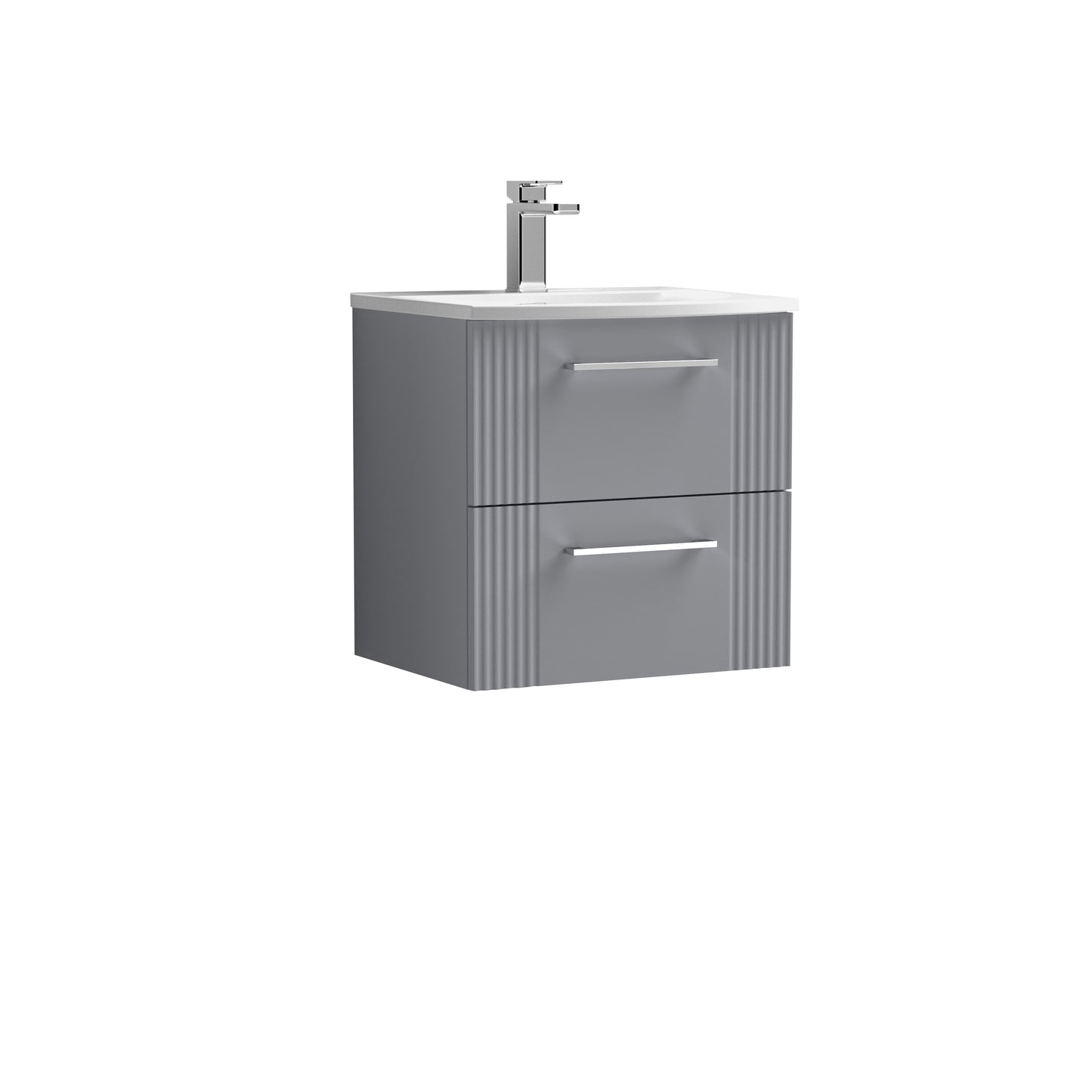 NUIE 500mm Wall Hung 2 Drawer Vanity & Basin 4