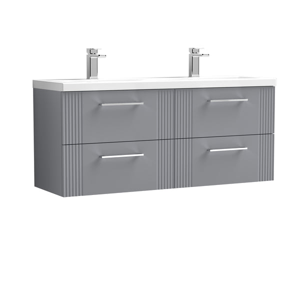 NUIE 1200mm Wall Hung 4 Drawer Vanity & Double Basin