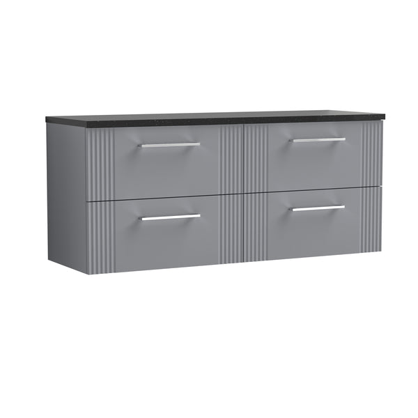 NUIE 1200 Wall Hung 4-Drawer Vanity & Laminate Worktop