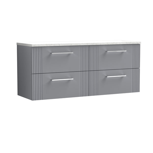 NUIE 1200 Wall Hung 4-Drawer Vanity & Laminate Worktop