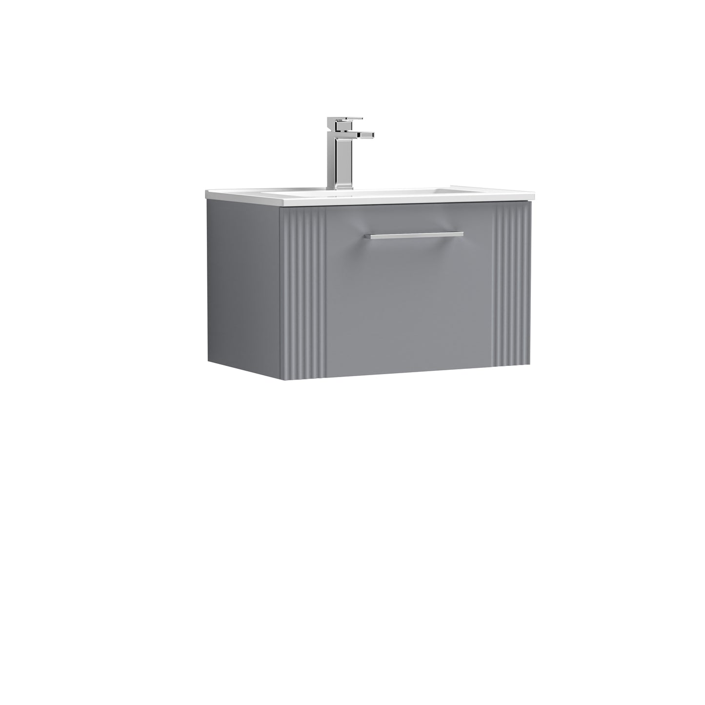 NUIE 600mm Wall Hung Single Drawer Vanity & Basin 2