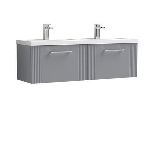 NUIE 1200mm Wall Hung 2 Drawer Vanity & Double Basin