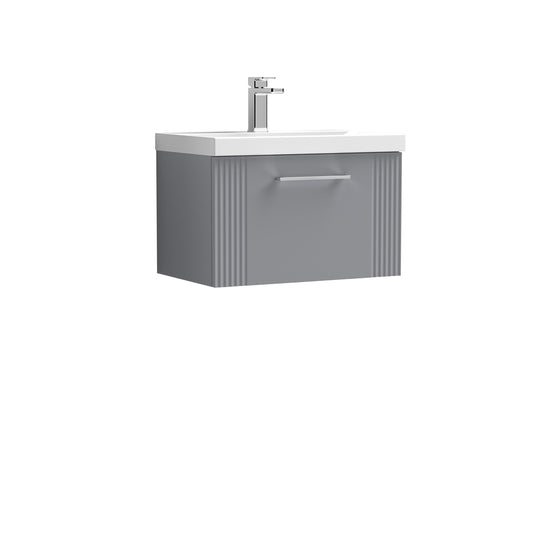 NUIE 600mm Wall Hung Single Drawer Vanity & Basin 3