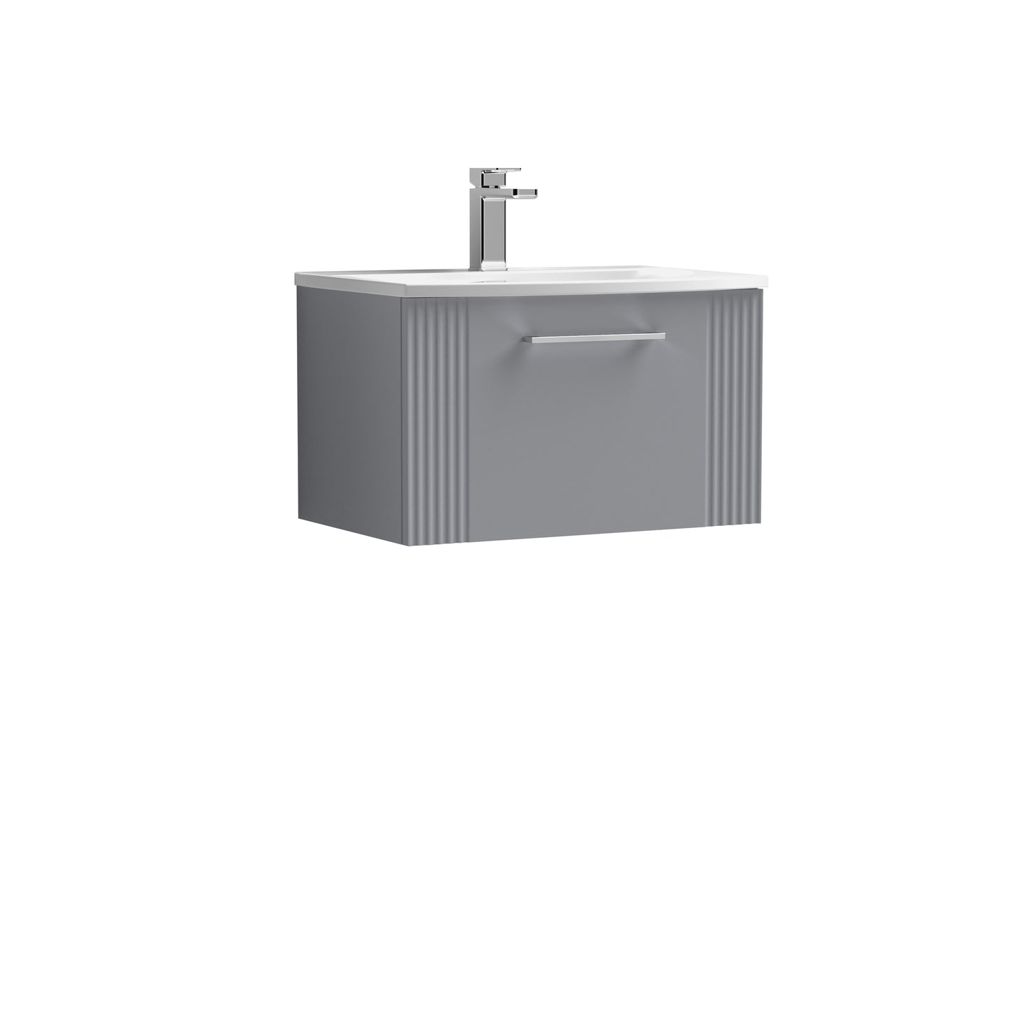 NUIE 600mm Wall Hung Single Drawer Vanity & Basin 4