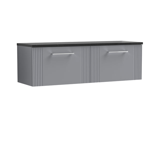 NUIE 1200 Wall Hung 2-Drawer Vanity & Laminate Worktop