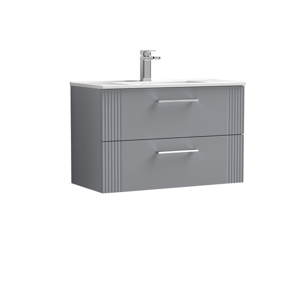 NUIE 800mm Wall Hung 2 Drawer Vanity & Basin 2
