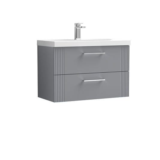 NUIE 800mm Wall Hung 2 Drawer Vanity & Basin 3