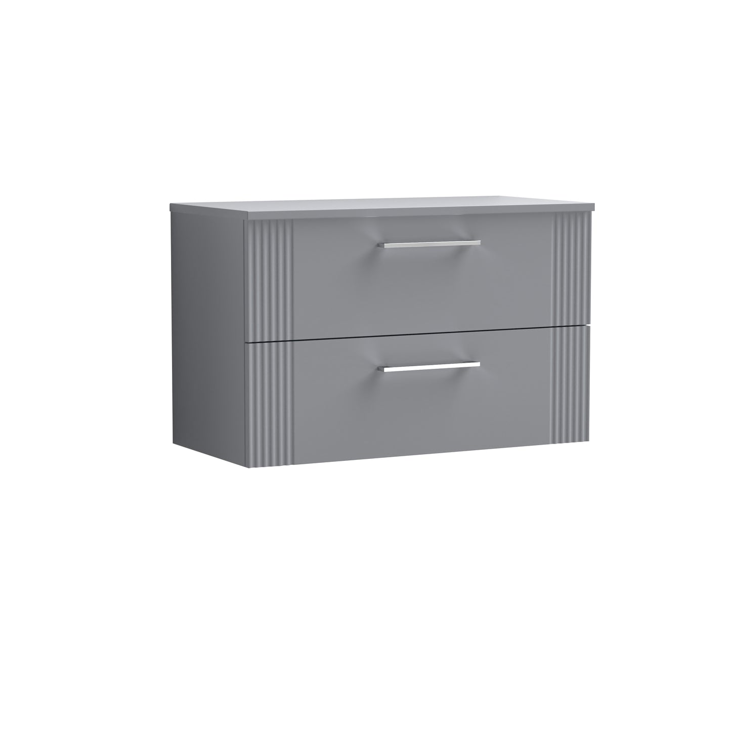 NUIE 800mm Wall Hung 2 Drawer Vanity & Worktop