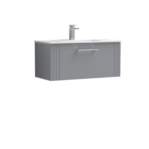 NUIE 800mm Wall Hung Single Drawer Vanity & Basin 2